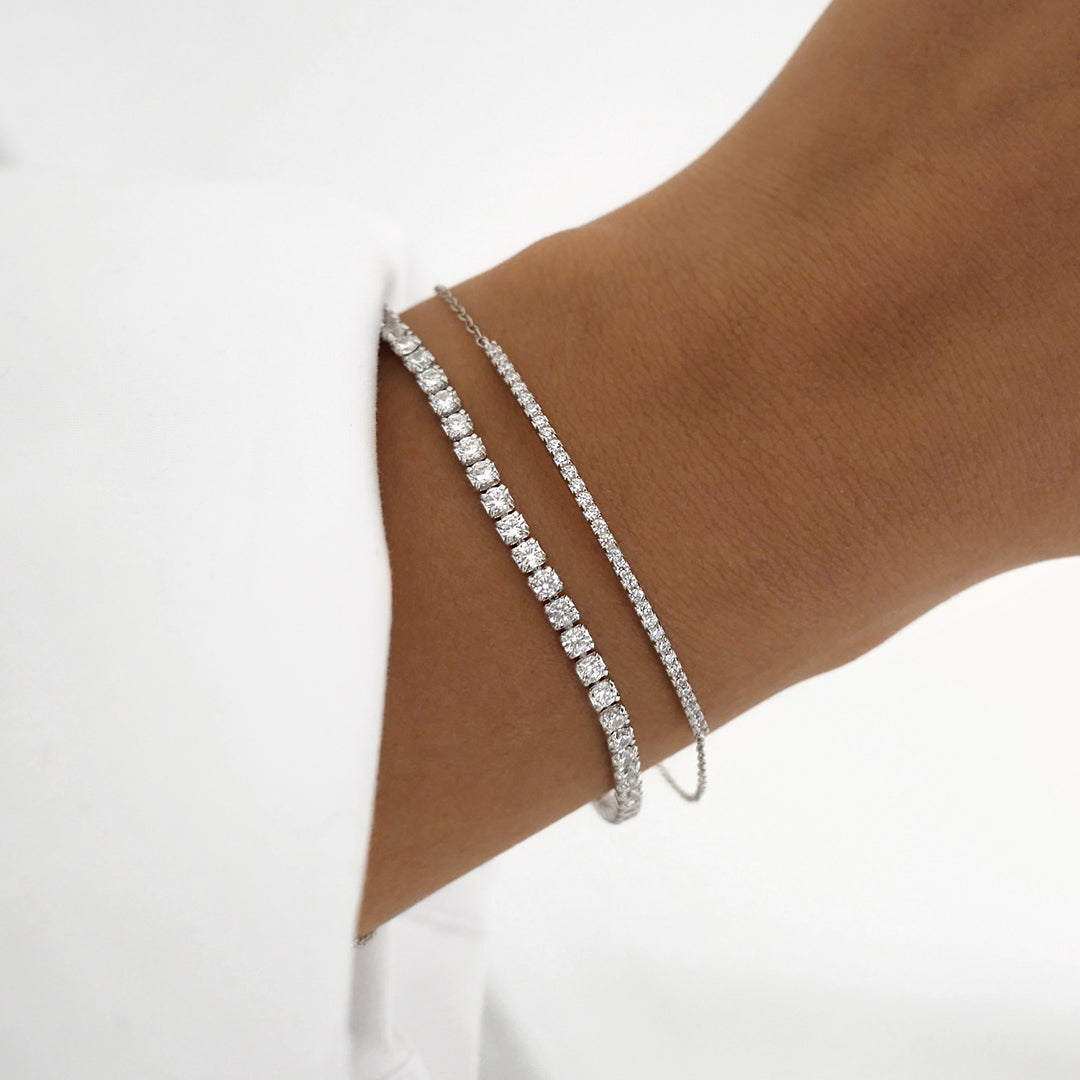 Elegant 0.4 TCW Round Lab-Grown Diamond Bracelet 25