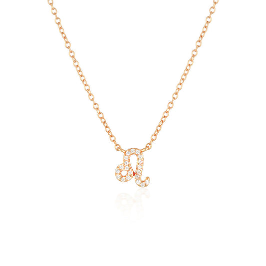 0.20 TCW Round Lab-Grown Diamond Leo Zodiac Pendant Necklace 2