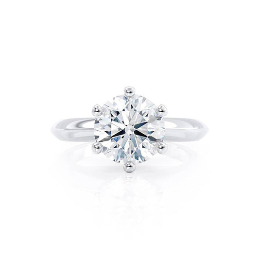 1.0 CT Round Lab Grown Diamond Solitaire Engagement Ring - Timeless Elegance 2