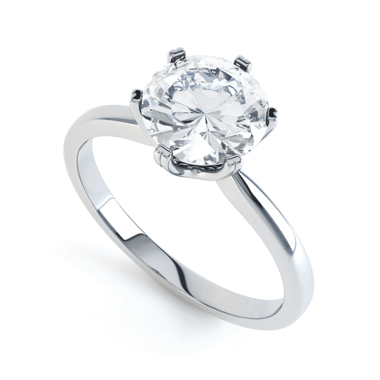 1.0 CT Round Lab-Grown Diamond Solitaire Engagement Ring - Timeless Elegance 2