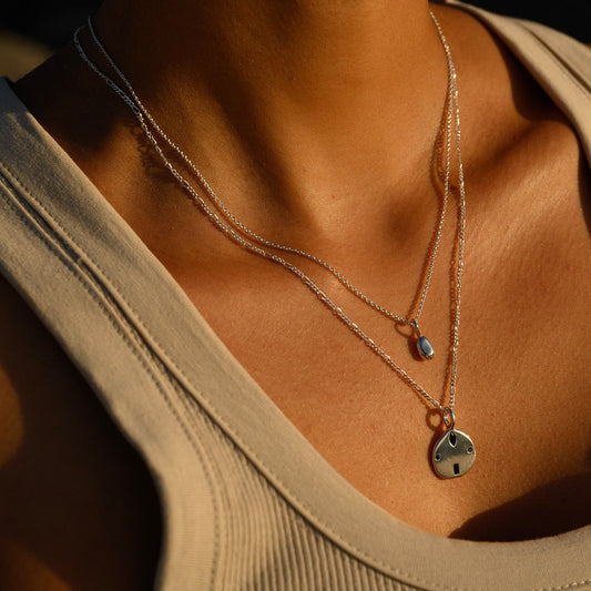 0.5 TCW Sapphire Lab Made Dimaond Multi Stone Pendant 2