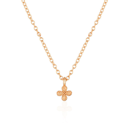 Golden Blossom Elegance Pendant Necklace 2
