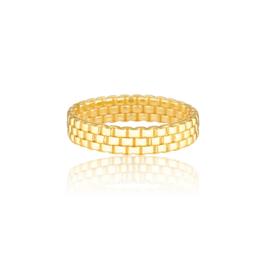 Classic Three Layered Wedding Band 2