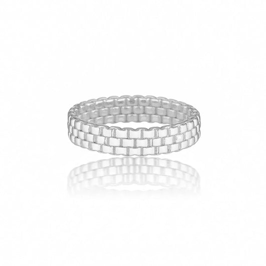 Classic Three Layered Wedding Band 1