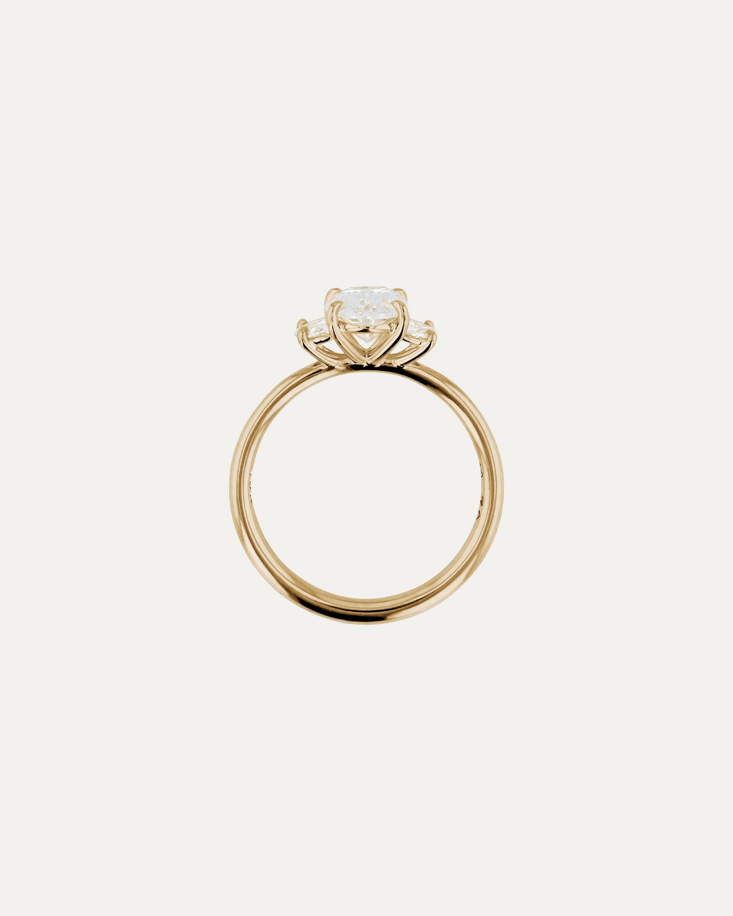 Solitaire-Oval Lab Grown Diamond Engagement Ring