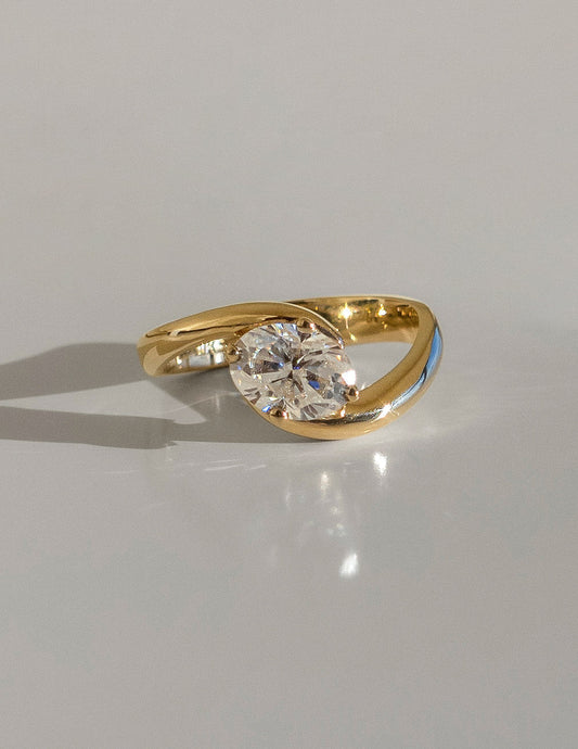 Solitaire-Oval Lab Grown Diamond Engagement Ring
