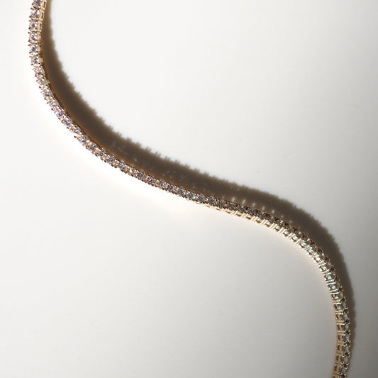 Elegant 3.0 TCW Lab-Grown Round Diamond Tennis Bracelet 2