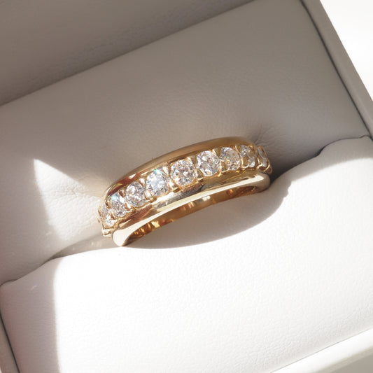 Radiant 0.50 TCW Round Lab Grown Diamond Eternity Band 1