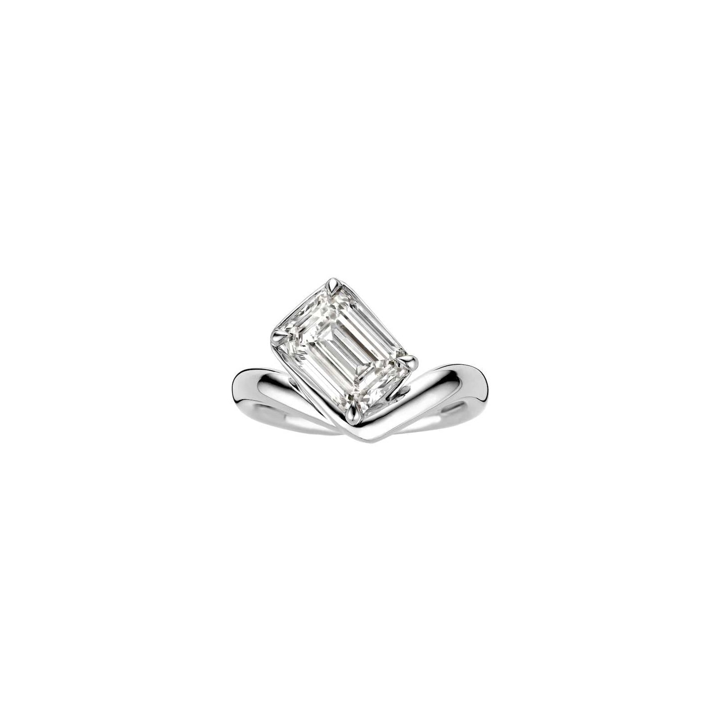 Hidden Halo-1.5 CT Round Lab Grown Diamond Engagement Ring
