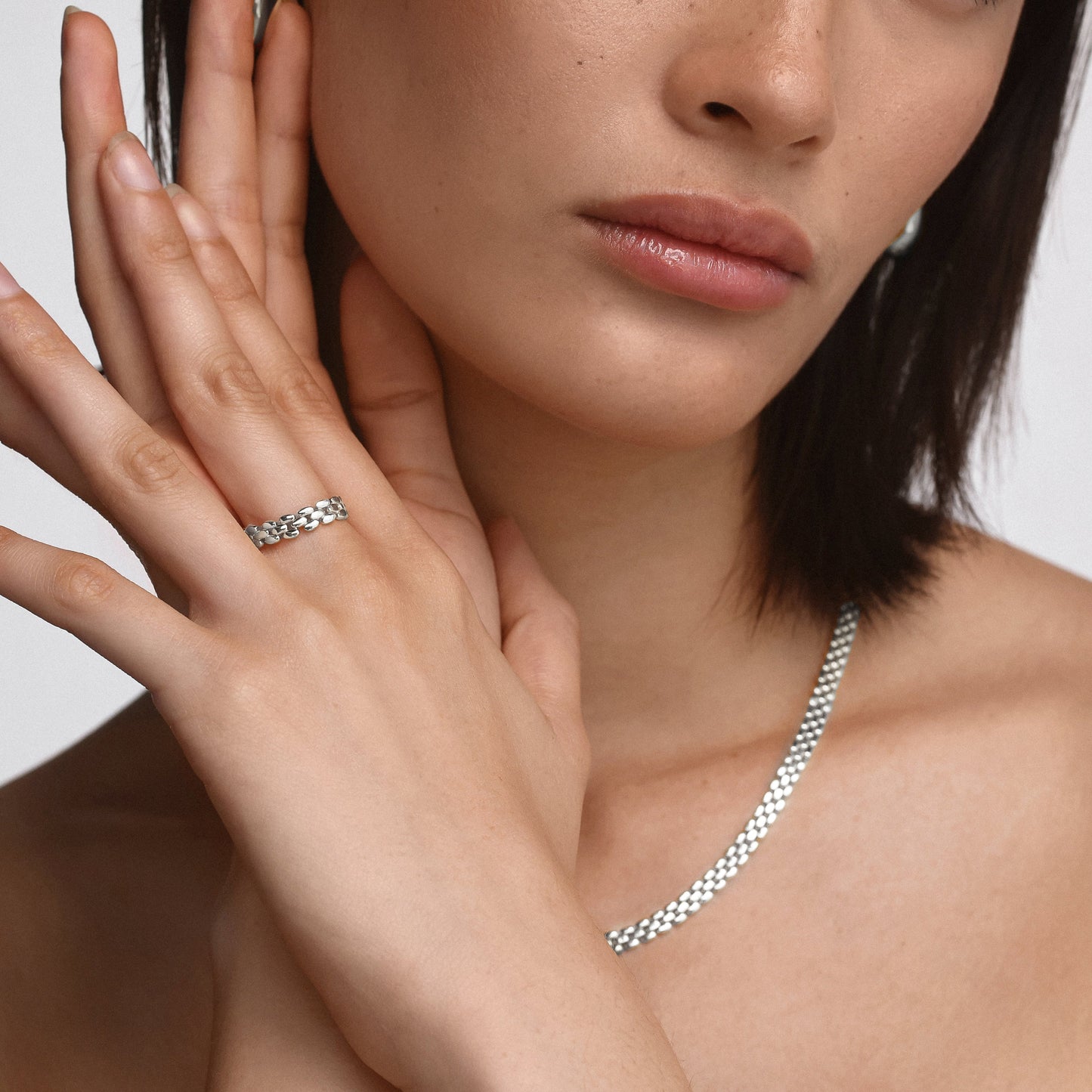 Link Chain Wedding Band 8