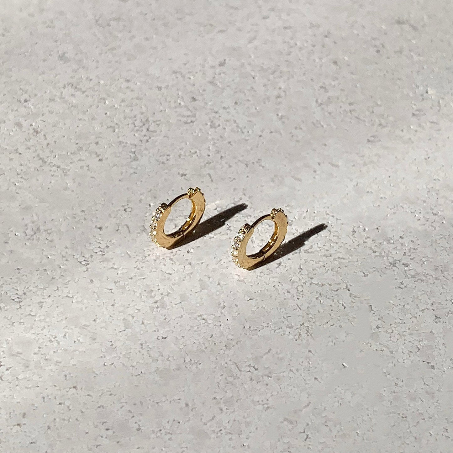 Gold Hoop Earrings with 0.2 TCW Round Lab-Grown Diamonds 13