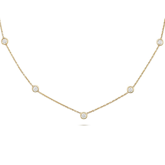 Solitaire- 1.0 CT Oval Lab Grown Diamond Necklace