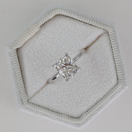 1.81 CT Cushion Cut Lab-Grown Diamond Solitaire Ring 2