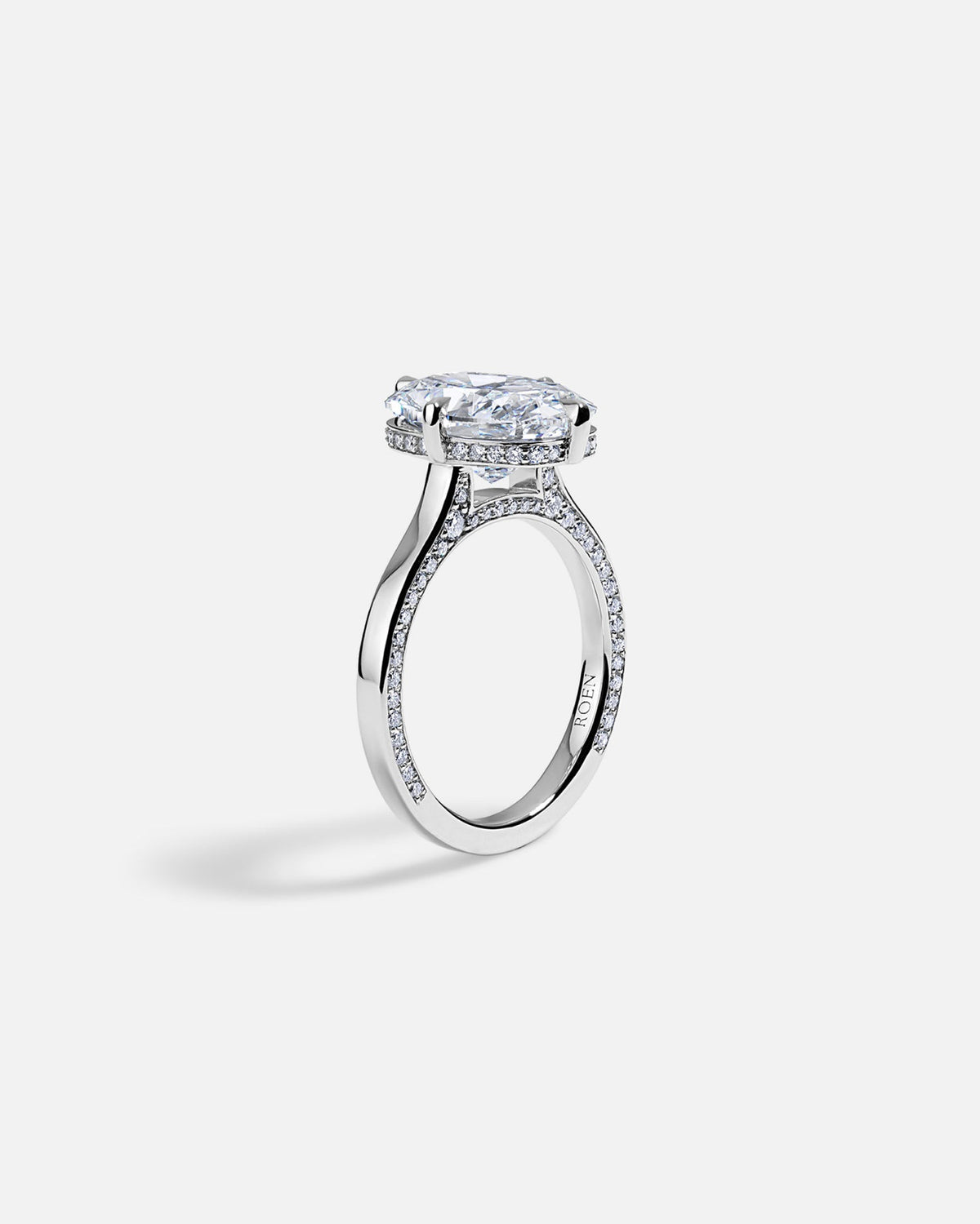 Solitaire Cathedral- 1.8 CT Cushion Lab Grown Diamond Wedding Band