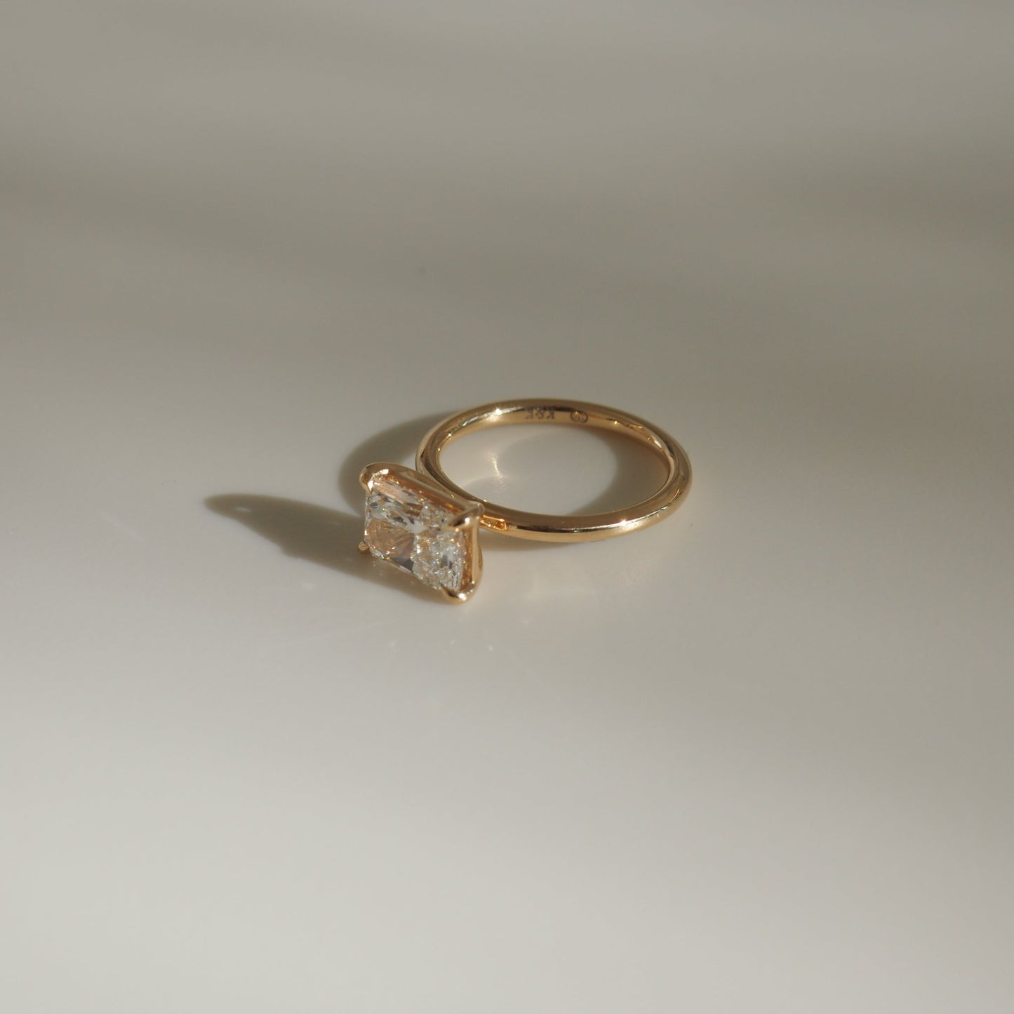 Radiant Elegance: 2.0 CT Lab-Grown Diamond Solitaire Engagement Ring 4