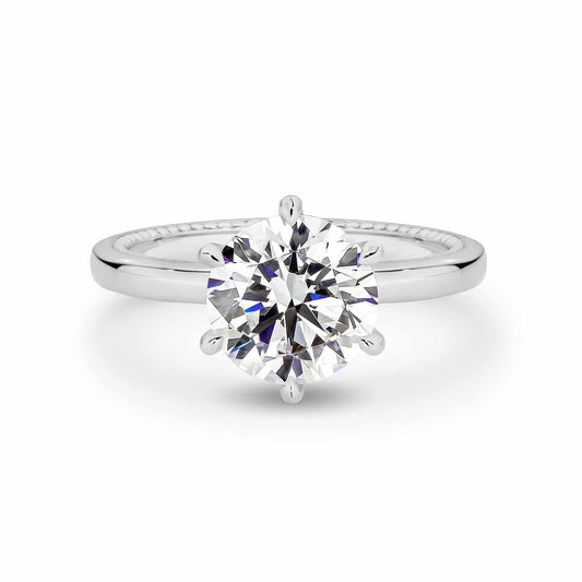 Solitaire-Oval Lab Grown Diamond Engagement Ring