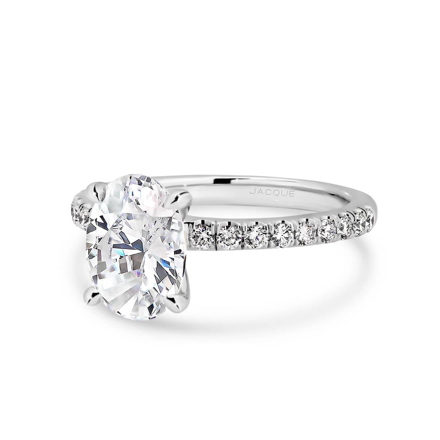 Solitaire-Oval Lab Grown Diamond Engagement Ring