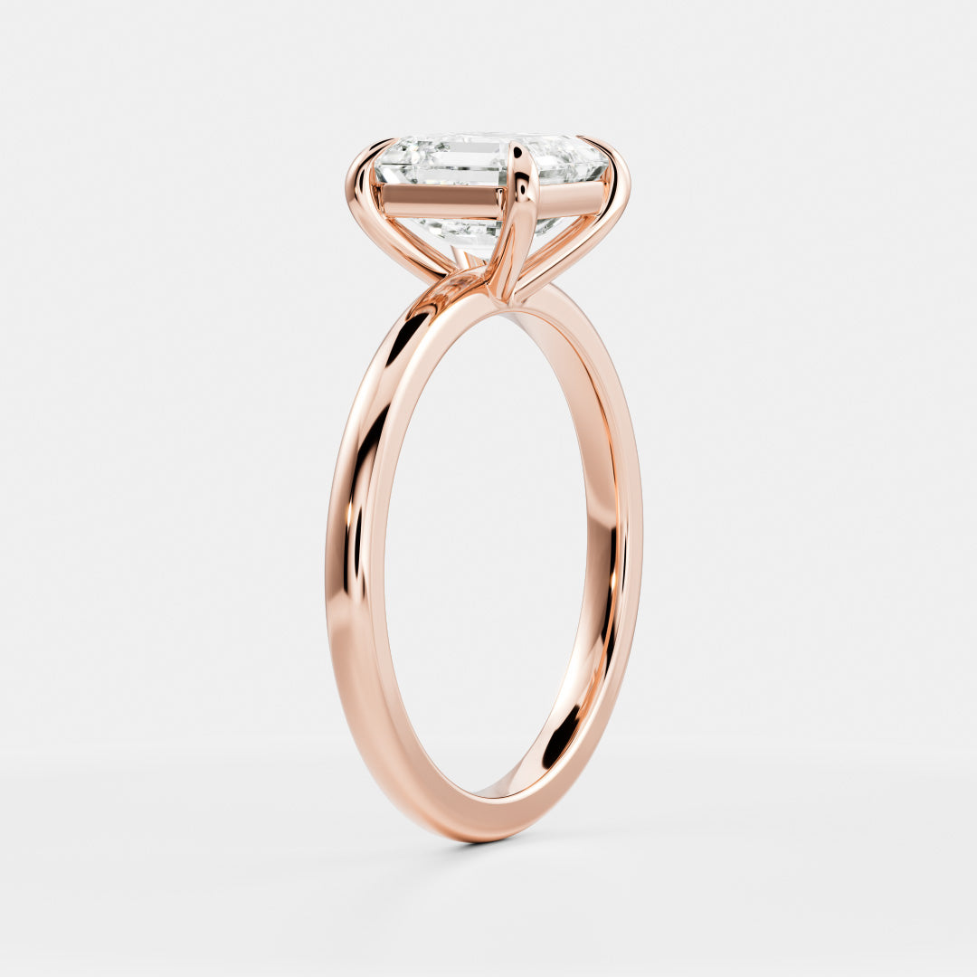 Solitaire- 1.0 CT Oval Moissanite Engagement Ring