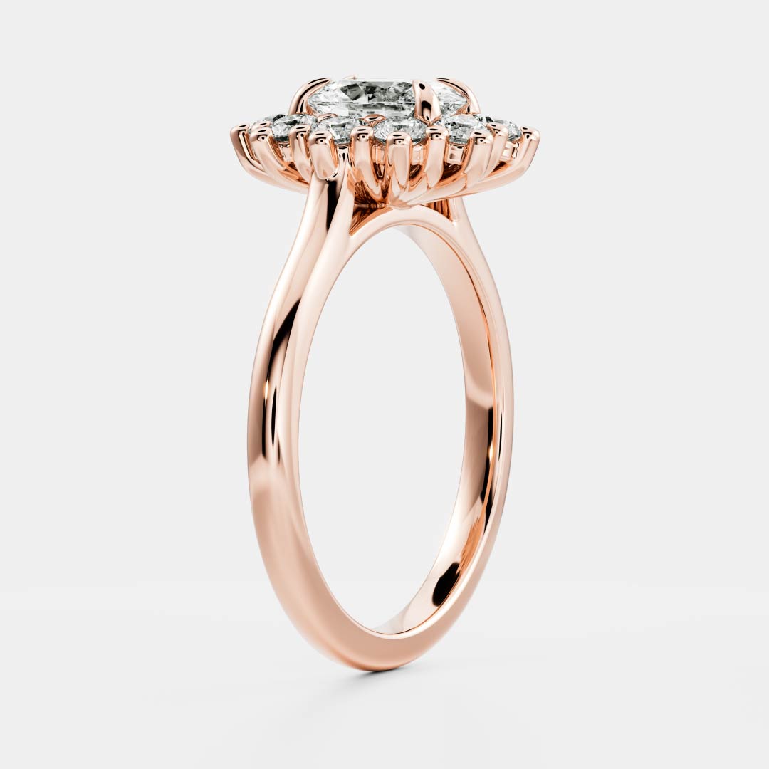 Solitaire-Oval Lab Grown Diamond Engagement Ring