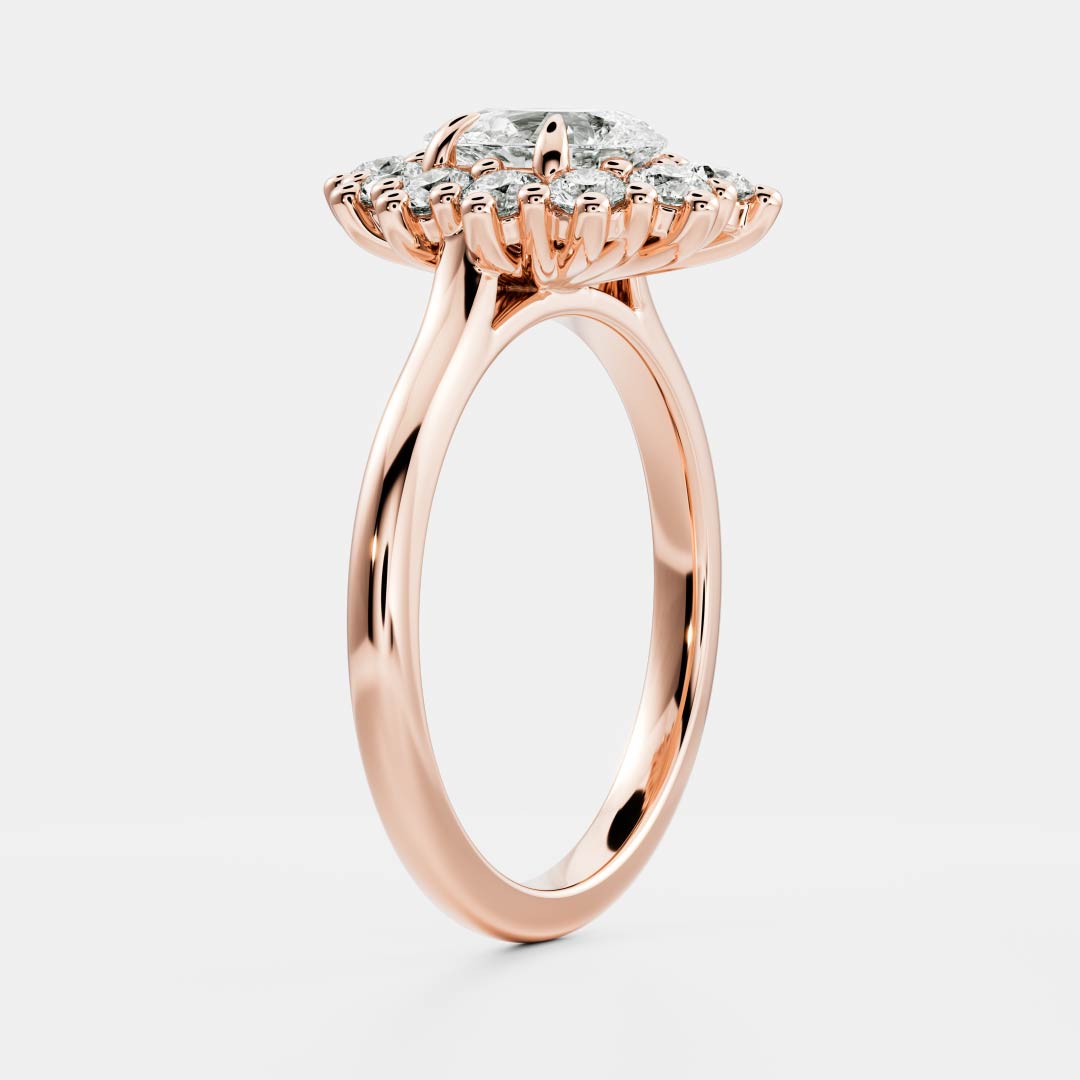 Solitaire-Oval Lab Grown Diamond Engagement Ring