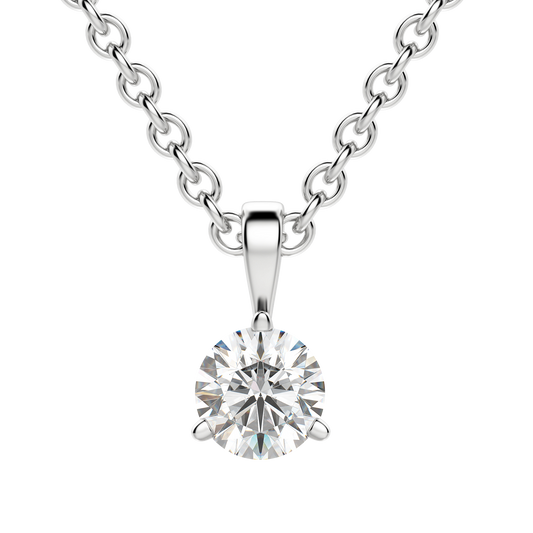 0.75 CT Round Lab-Grown Diamond Elegance Necklace 2