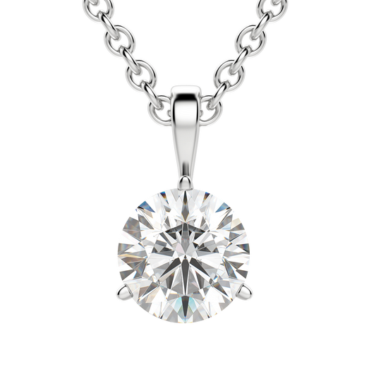 0.75 CT Round Lab-Grown Diamond Elegance Necklace 1