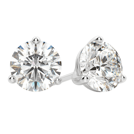 2.0 Carat Round Brilliant Lab-Grown Diamond Stud Earrings 1