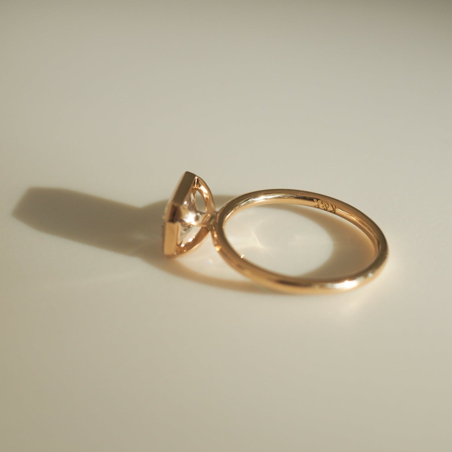 1.70 CT Radiant Lab-Grown Diamond Gold Solitaire Ring 8