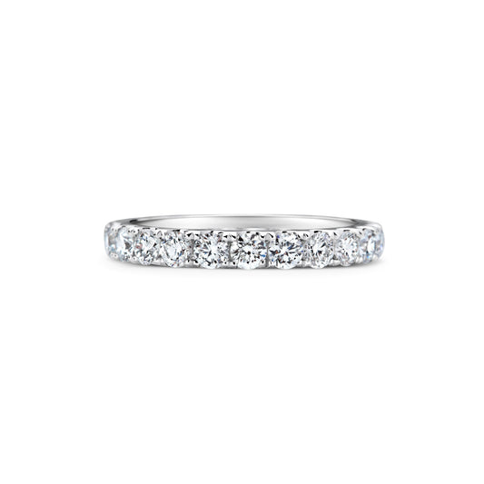 1.5 TCW Round Lab-Grown Diamond Eternity Wedding Band 1