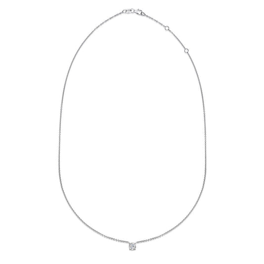 1.0 CT Round Lab-Grown Diamond Solitaire Pendant Necklace 2