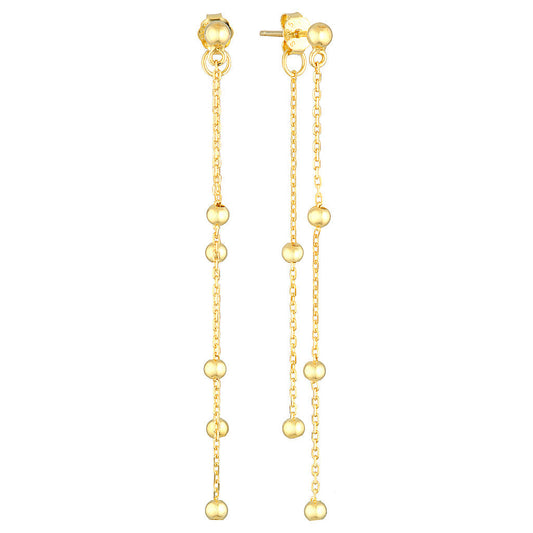 Chain Design Drop Earrings 1
