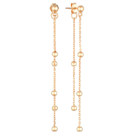 Chain Design Drop Earrings 2