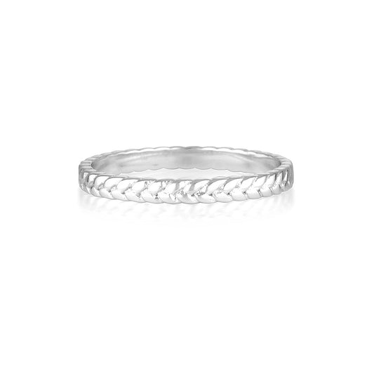 Timeless Braided Elegance Wedding Band 1