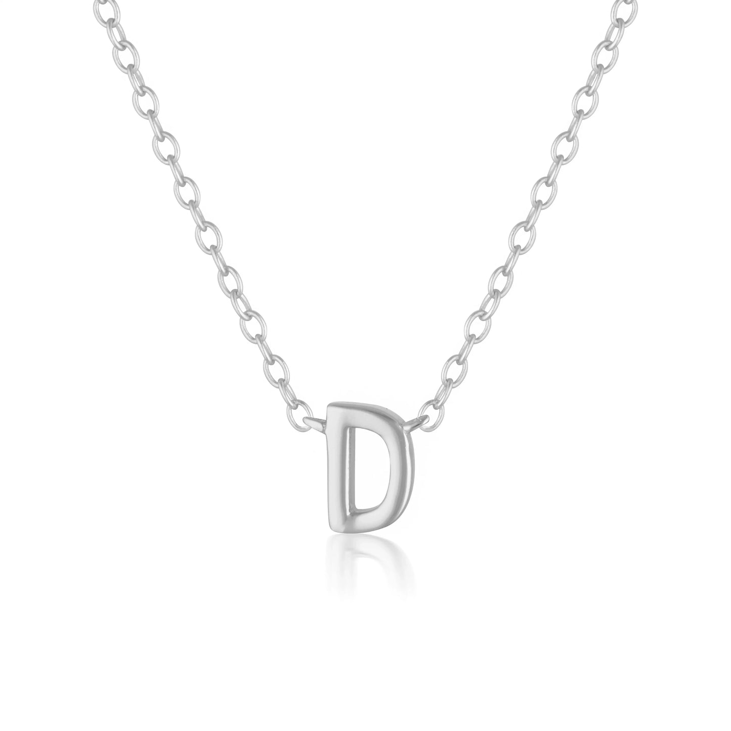 Elegant Silver Initial "A" Pendant Necklaces 10