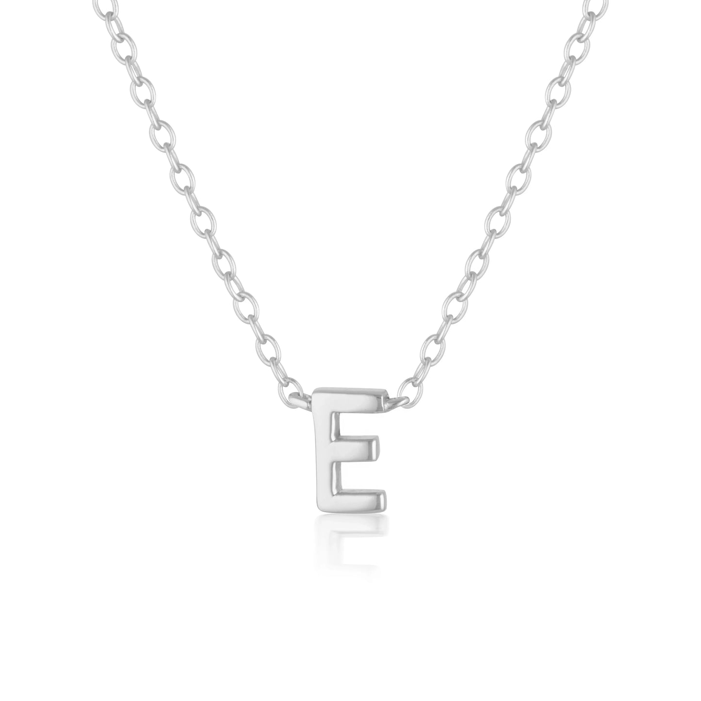 Elegant Silver Initial "A" Pendant Necklaces 11