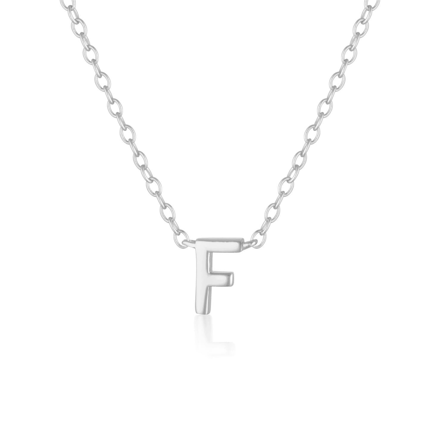 Elegant Silver Initial "A" Pendant Necklaces 12