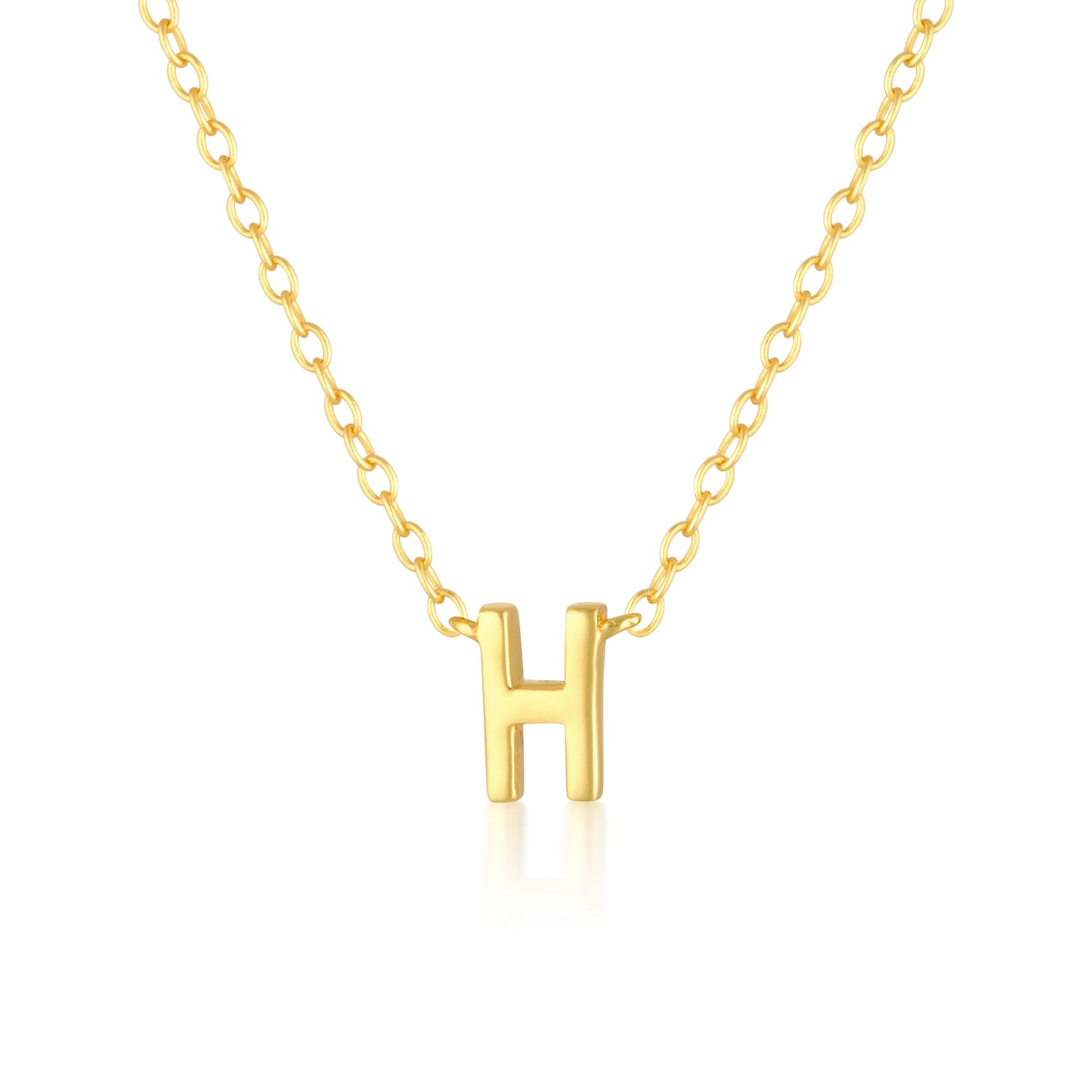 Elegant Silver Initial "A" Pendant Necklaces 40