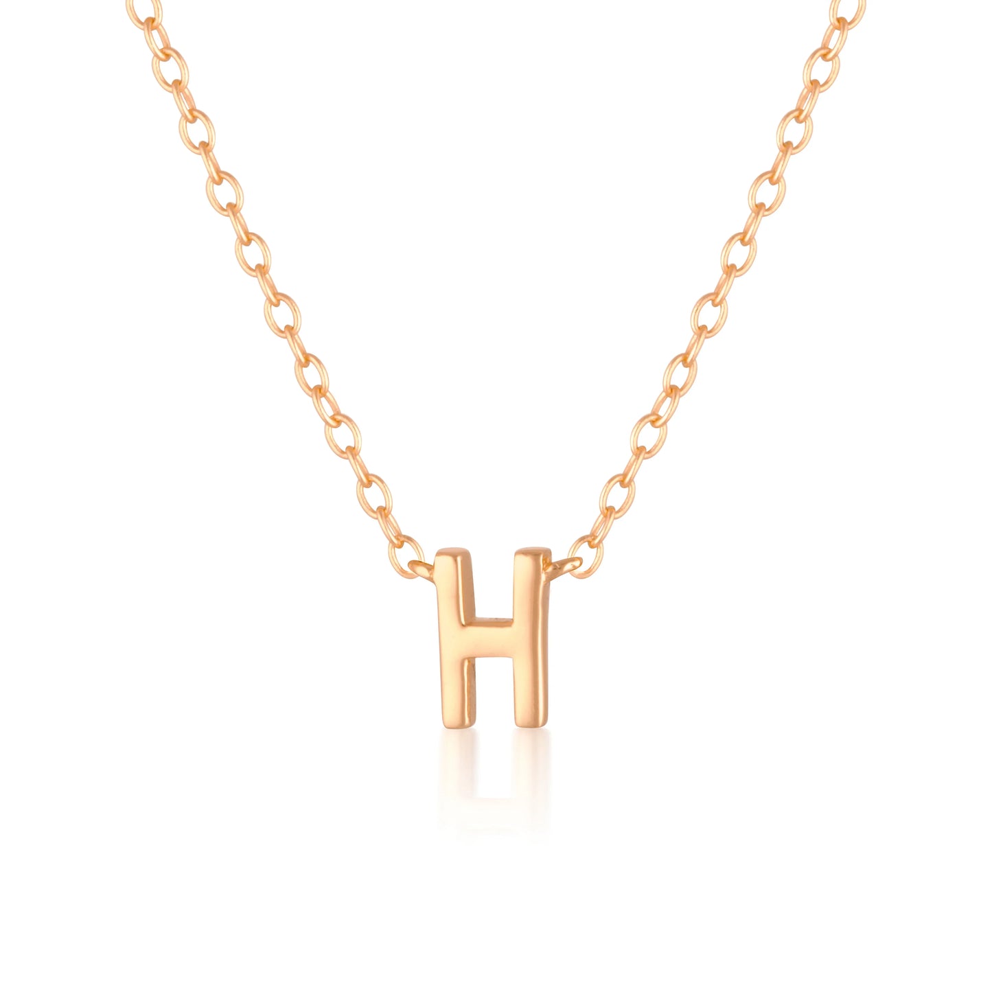 Elegant Silver Initial "A" Pendant Necklaces
