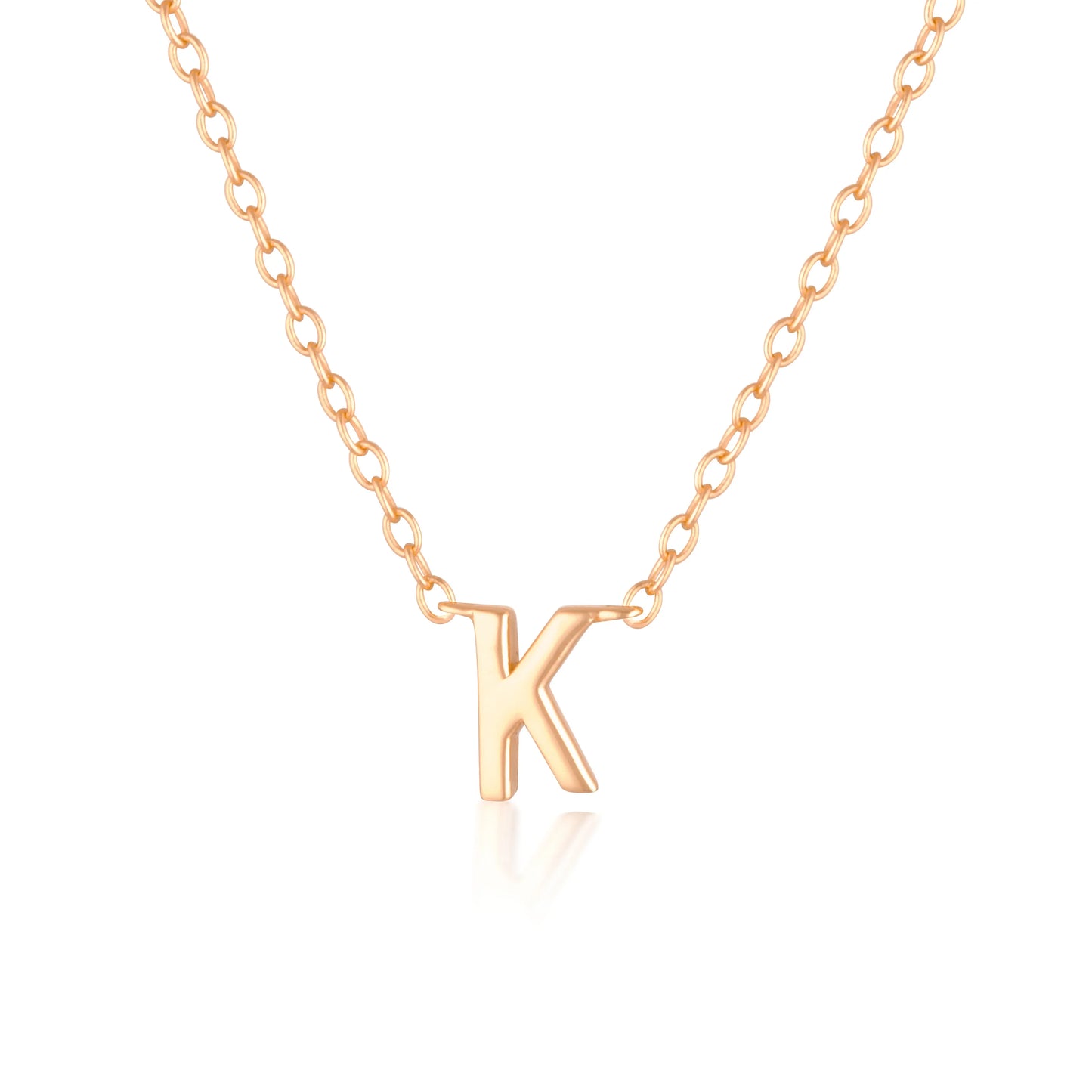 Elegant Silver Initial "A" Pendant Necklaces