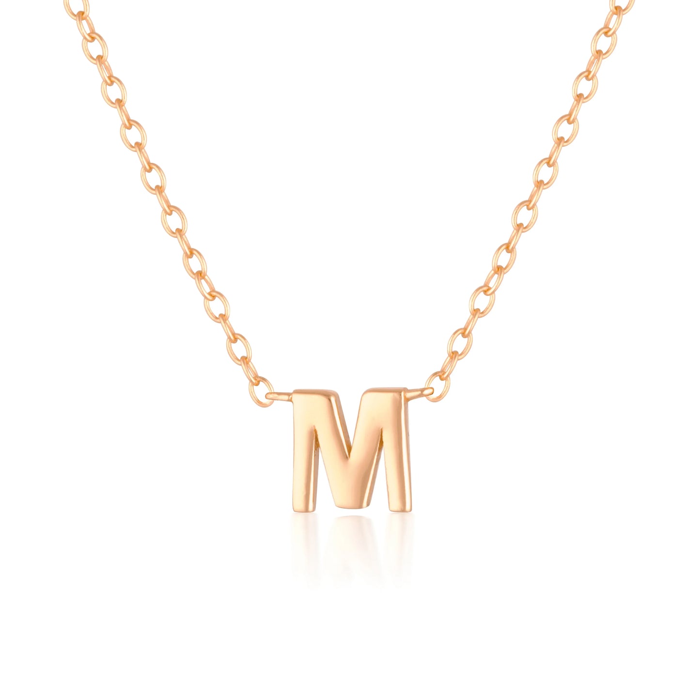 Elegant Silver Initial "A" Pendant Necklaces
