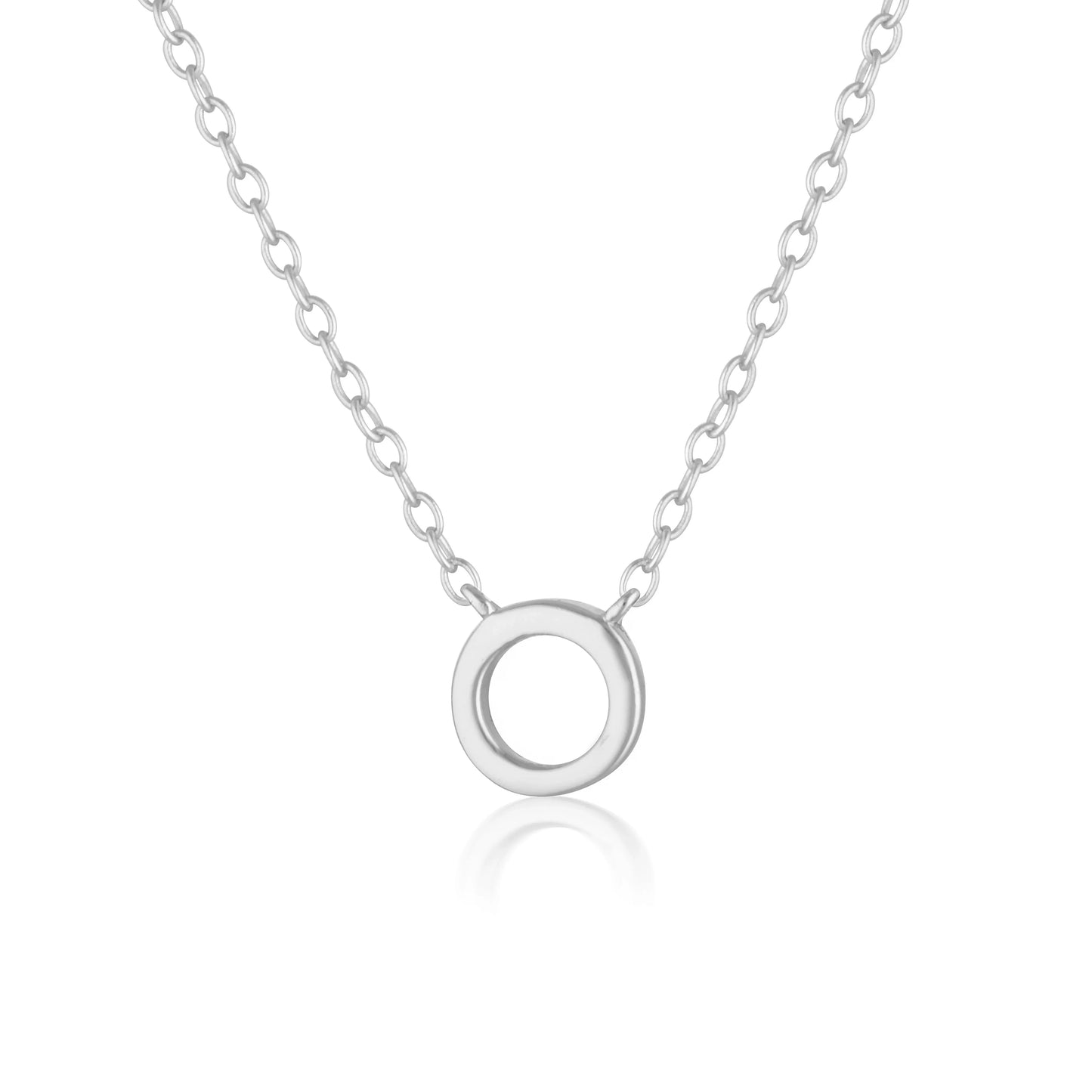 Elegant Silver Initial "A" Pendant Necklaces 21