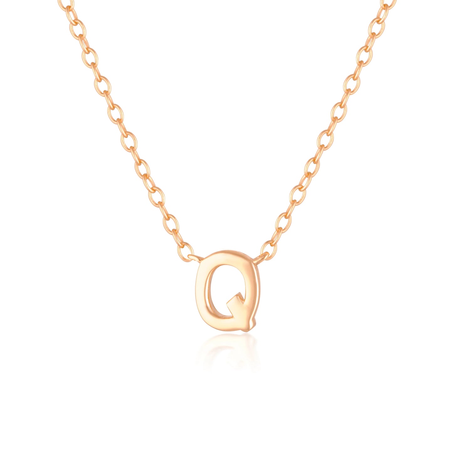 Elegant Silver Initial "A" Pendant Necklaces