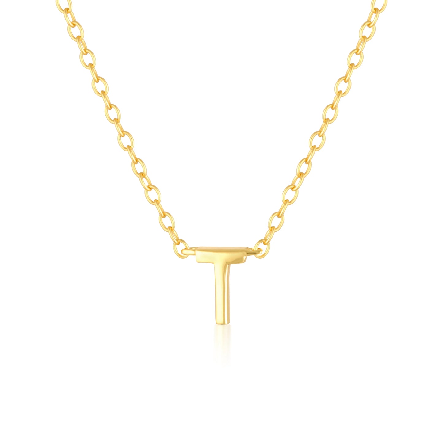 Elegant Silver Initial "A" Pendant Necklaces