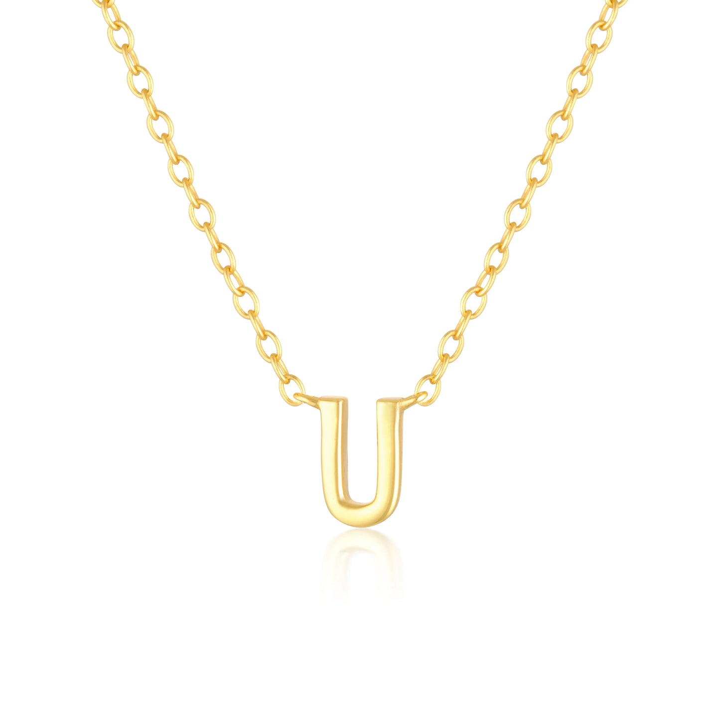 Elegant Silver Initial "A" Pendant Necklaces
