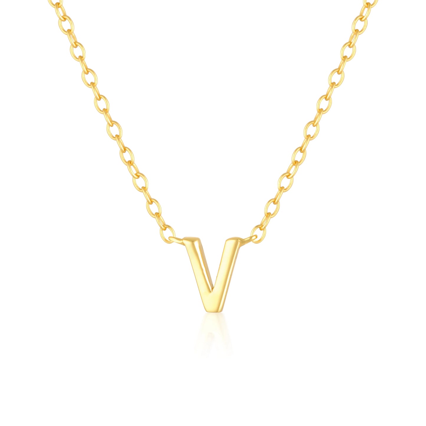 Elegant Silver Initial "A" Pendant Necklaces