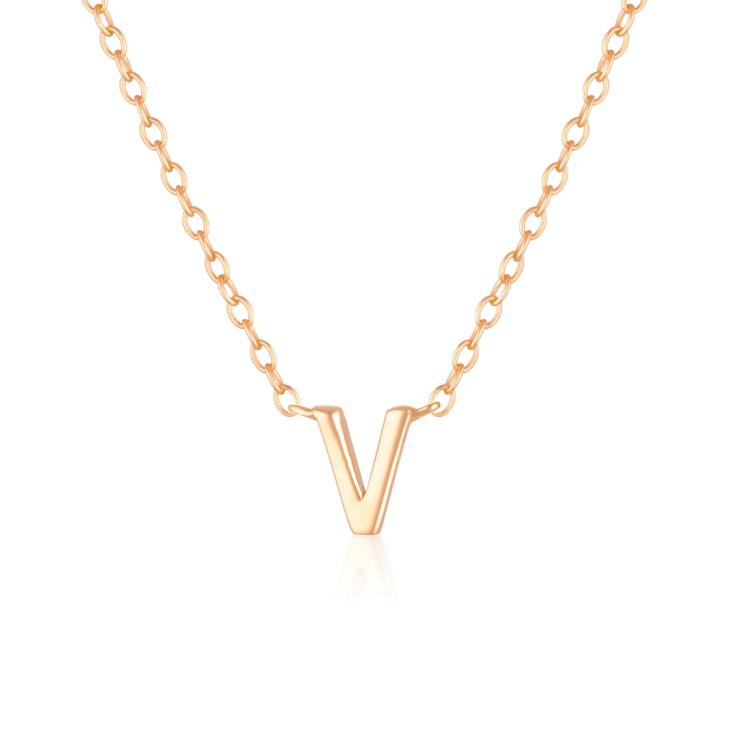 Elegant Silver Initial "A" Pendant Necklaces
