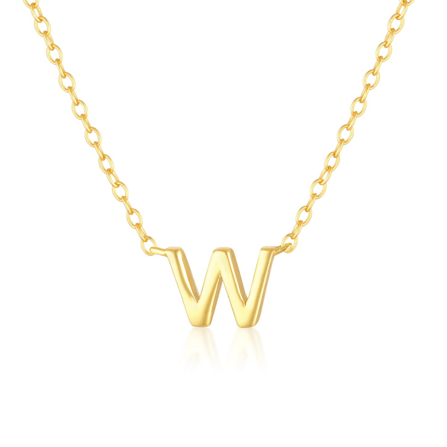 Elegant Silver Initial "A" Pendant Necklaces
