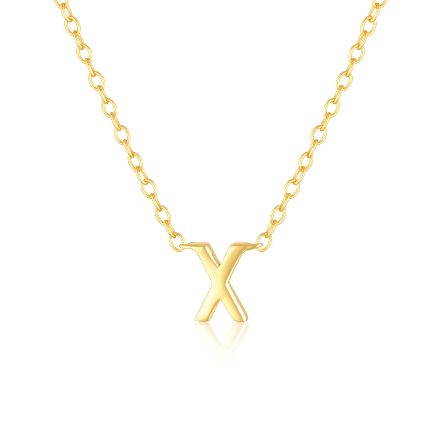 Elegant Silver Initial "A" Pendant Necklaces