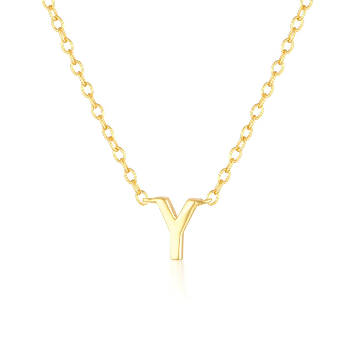 Elegant Silver Initial "A" Pendant Necklaces
