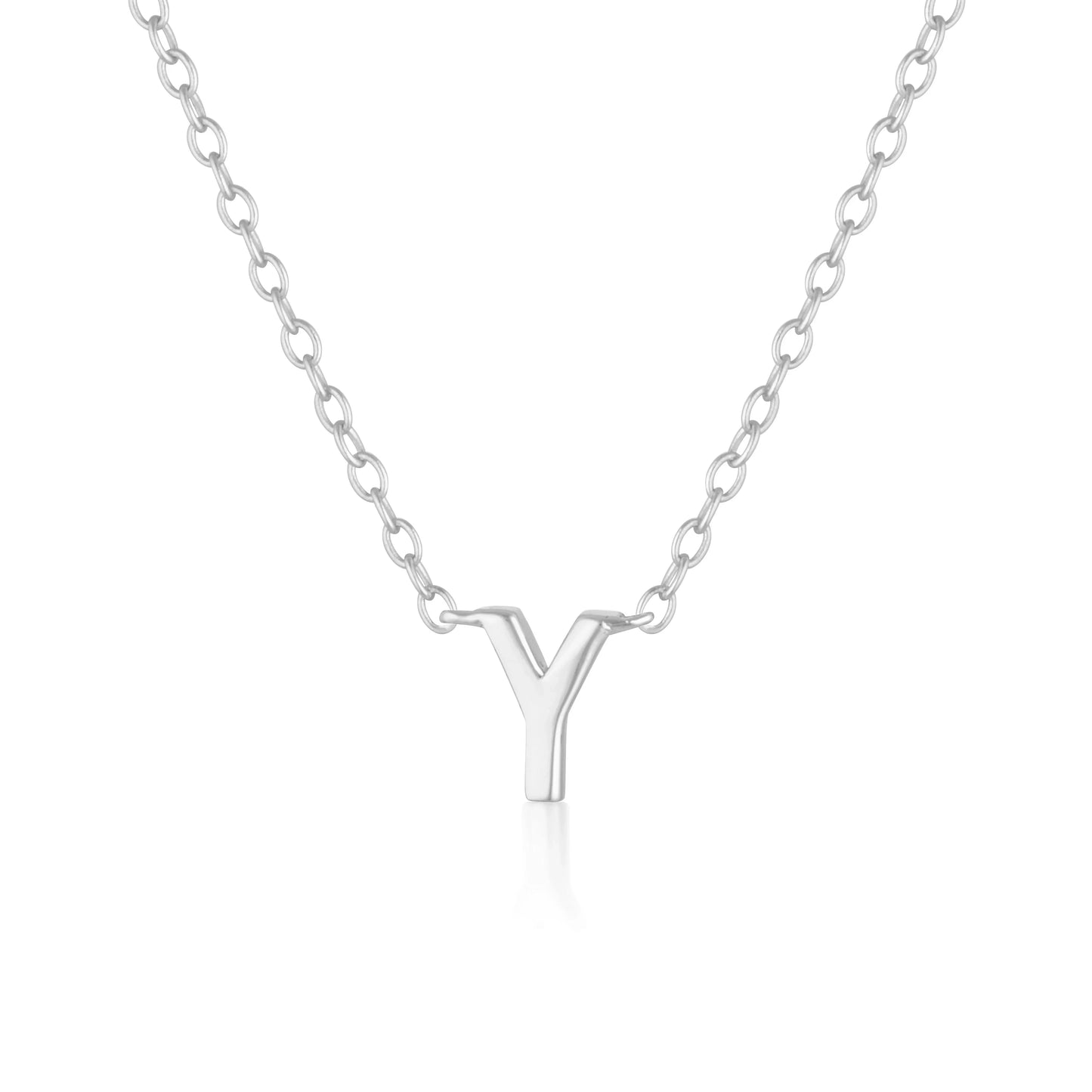 Elegant Silver Initial "A" Pendant Necklaces 31